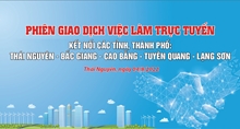 TỔ CHỨC THÀNH CÔNG PHIÊN GIAO DỊCH VIỆC LÀM ONLINE KẾT NỐI 5 TỈNH THÁI NGUYÊN, BẮC GIANG, CAO BẰNG, TUYÊN QUANG, LẠNG SƠN