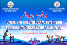 THÔNG BÁO TỔ CHỨC NGÀY HỘI TƯ VẤN, GIỚI THIỆU VIỆC LÀM, TUYỂN SINH  ĐỊNH HƯỚNG NGHỀ NGHIỆP NĂM 2023